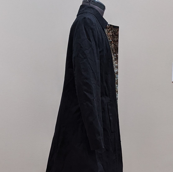 INC Black Sequins Embellished Trench Coat - Picture 5 of 9